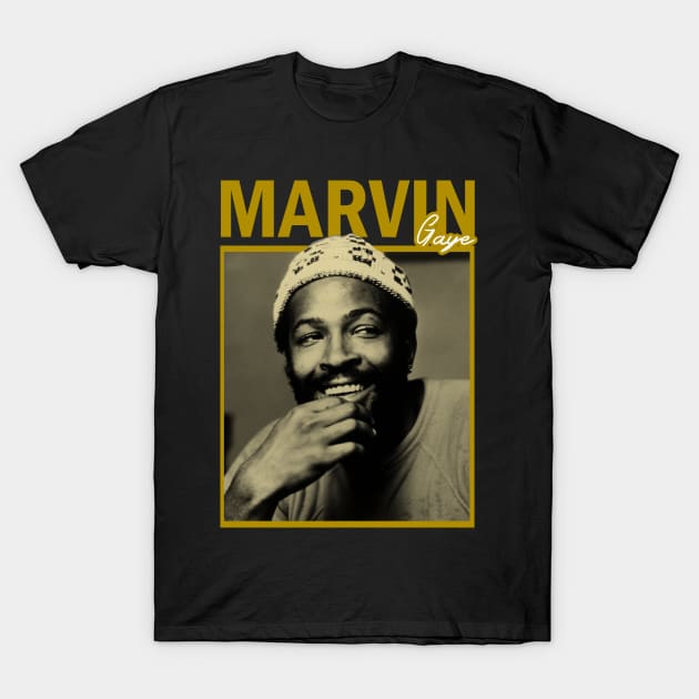 Marvin Gaye Retro T-Shirt by nikalassjanovic